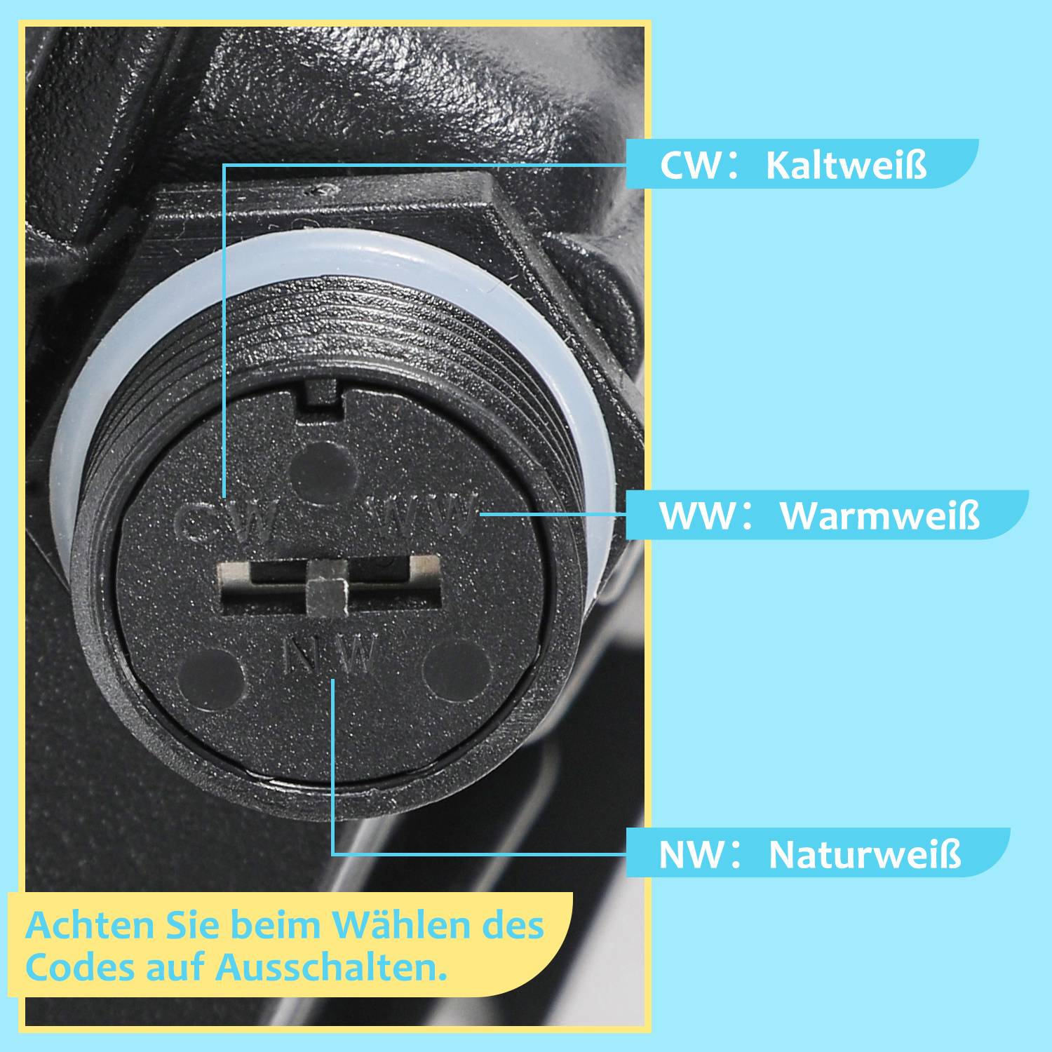 LED Strahler Außen 30W, IP66 LED Fluter mit 3 Farbtemperaturen, 3000K/4000K/6500K, 5er Set