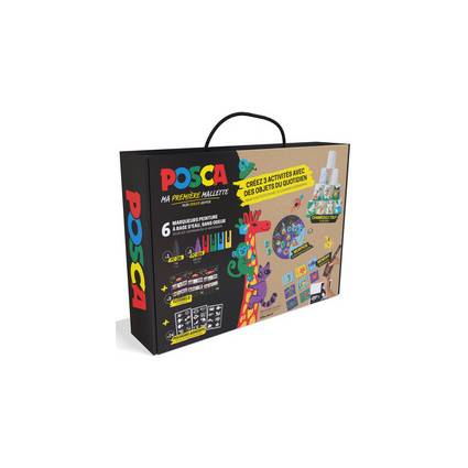 POSCA Pigmentmarker "My First Case", 6er Set, sortiert