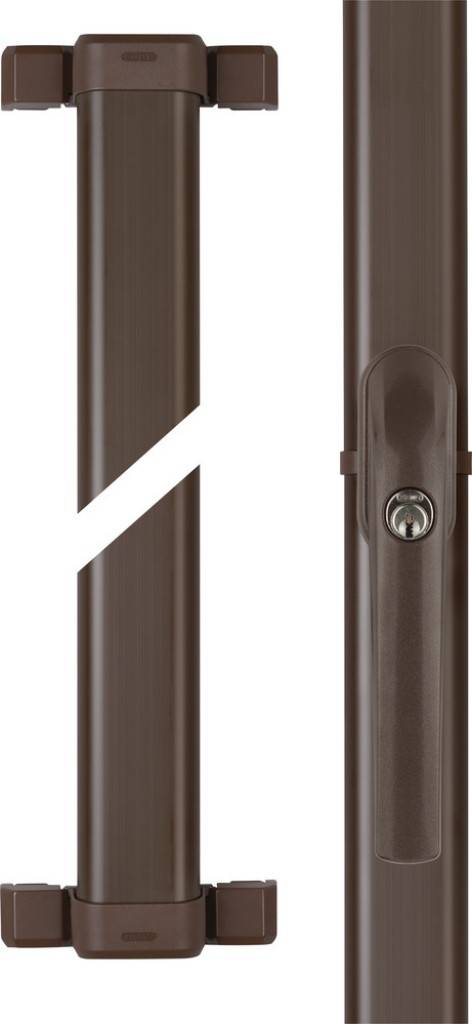 UNIVERSAL-GESTÄNGEFenster-Stangenschloss, Sicherung für Terrassentüren und Doppelflügelfenster.Schmal konstruiert, schnell montiert Mit diesem Sta