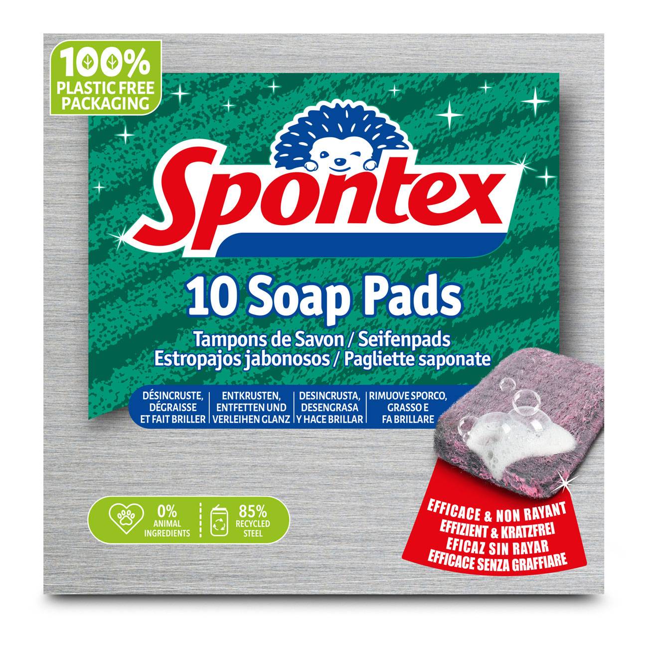 Spontex 19500200 Spontex Reinigungspad/Seifenpad, 10er Pack