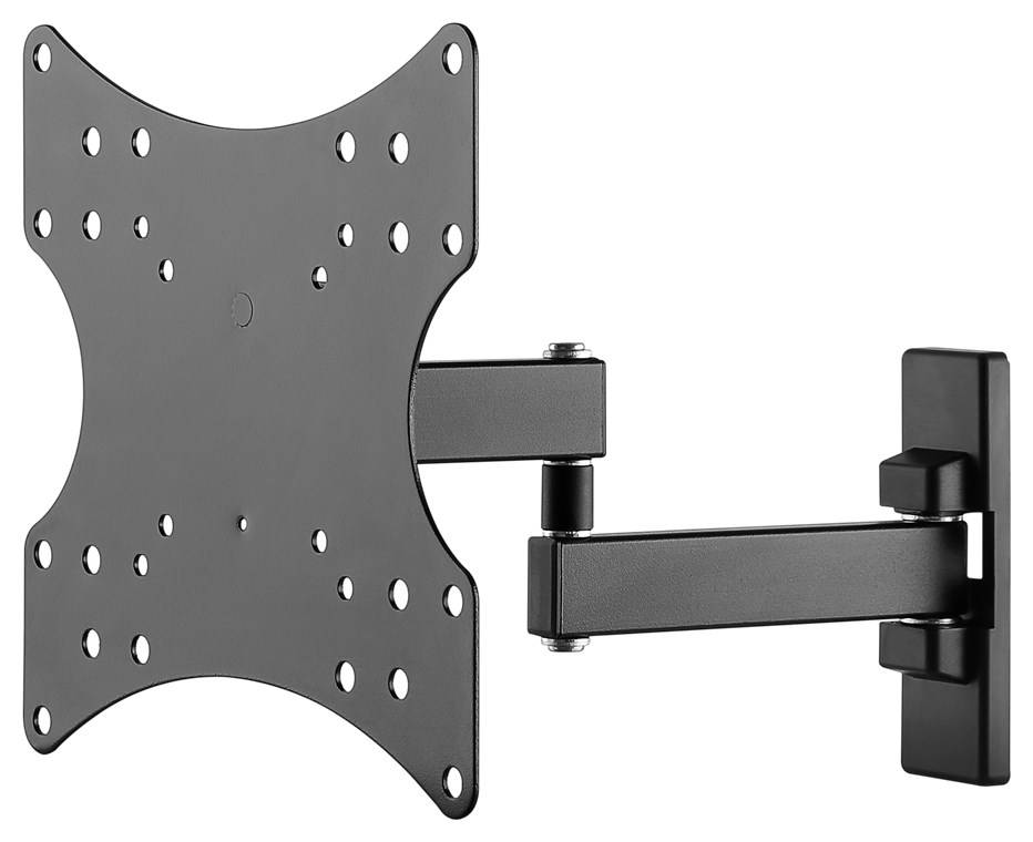 Goobay 49714 Basic TV-Wandhalterung Basic FULLMOTION (S), Schwarz - Halterung für Fernseher von 23 bis 42 Zoll (58-107cm), vollbewegliches