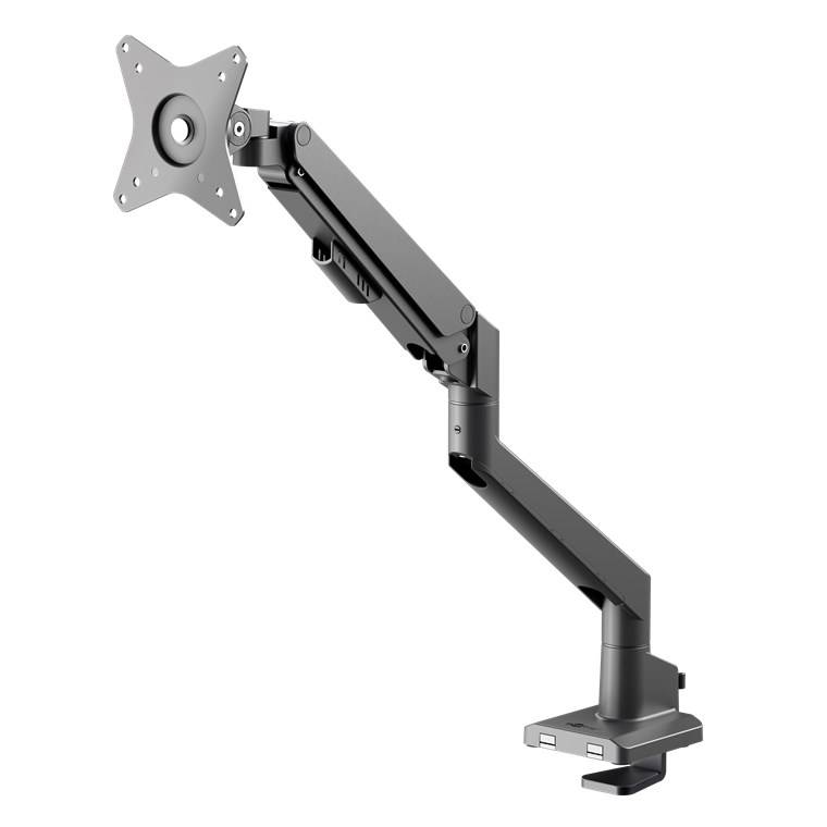 6x Goobay 70813 Pro Single-Monitorhalterung mit Gasdruckfeder, schwarz - für Monitore von 17 bis 32 Zoll (43 - 81 cm), max. 9 kg, einfache
