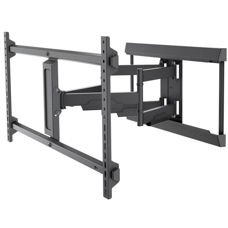 Goobay 71216 Pro TV-Wandhalterung Pro FULLMOTION (XL), schwarz - Halterung für Fernseher von 43 bis 90 Zoll (109 – 229 cm), max. 60 kg, voll bewegl