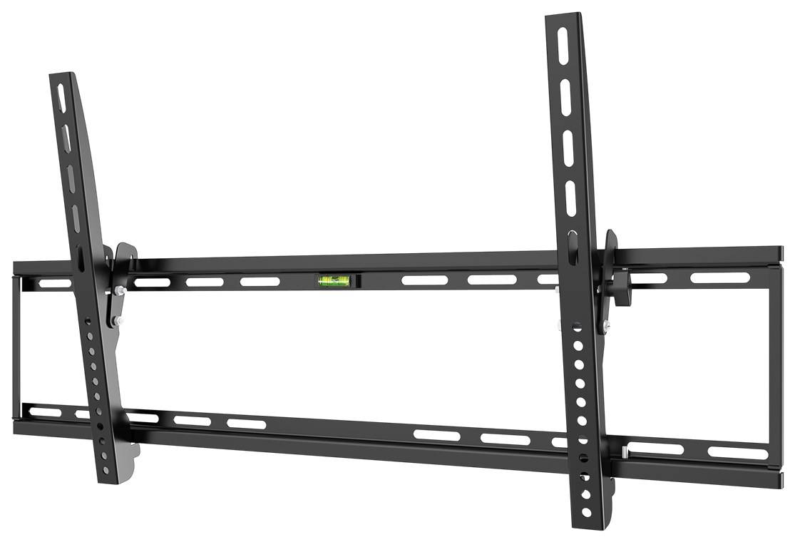 5x Goobay 49743 Basic TV-Wandhalterung Basic TILT (XL), Schwarz - Halterung für Fernseher von 43 bis 100 Zoll (109-254 cm), neigbar bis 75 kg