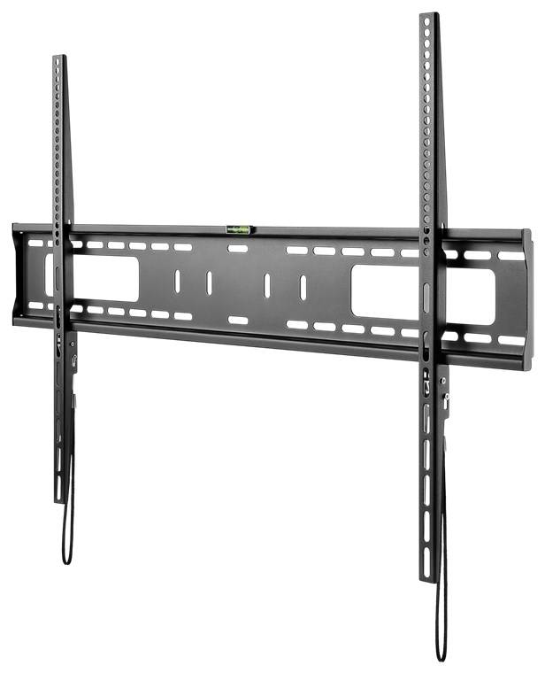 5x Goobay 49892 Pro TV-Wandhalterung Pro FIXED (XL), Schwarz - Halterung für Fernseher von 43 bis 100 Zoll (109-254 cm) bis 75 kg