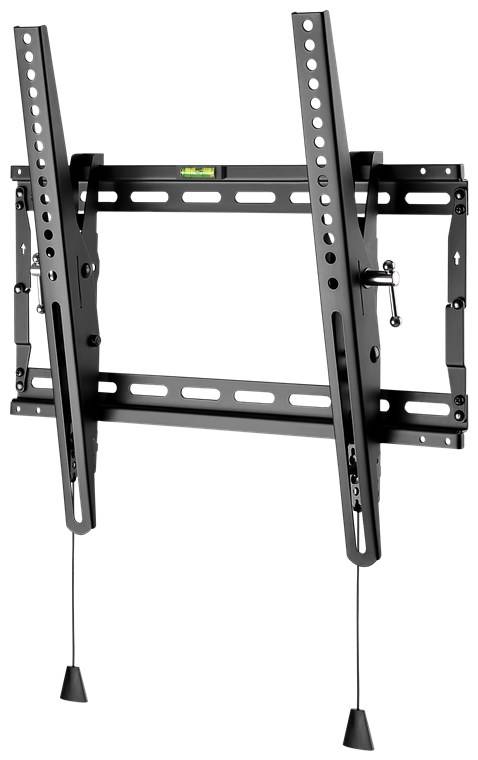 8x Goobay 49909 Pro TV-Wandhalterung Pro TILT (M), Schwarz - Halterung für Fernseher von 32 bis 55 Zoll (81-140 cm), neigbar bis 70 kg
