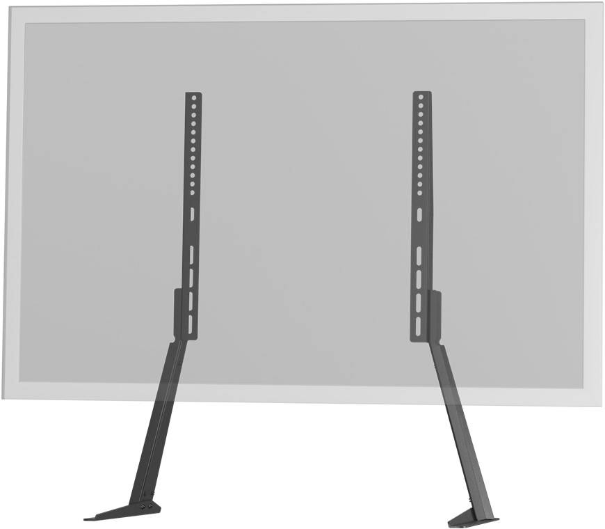 6x Goobay 58525 Basic TV-Standfüße, Schwarz - Halterung für Fernseher und Monitore zwischen 32 und 70 Zoll (81-178 cm) bis 50 kg, neigbar