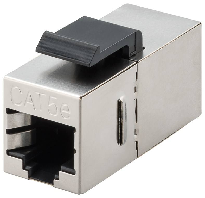 50x Goobay 51444 Keystone-Modul RJ45-Kupplung CAT 5e, STP - 15,95 mm breit, 2x RJ45-Buchse (8P8C)