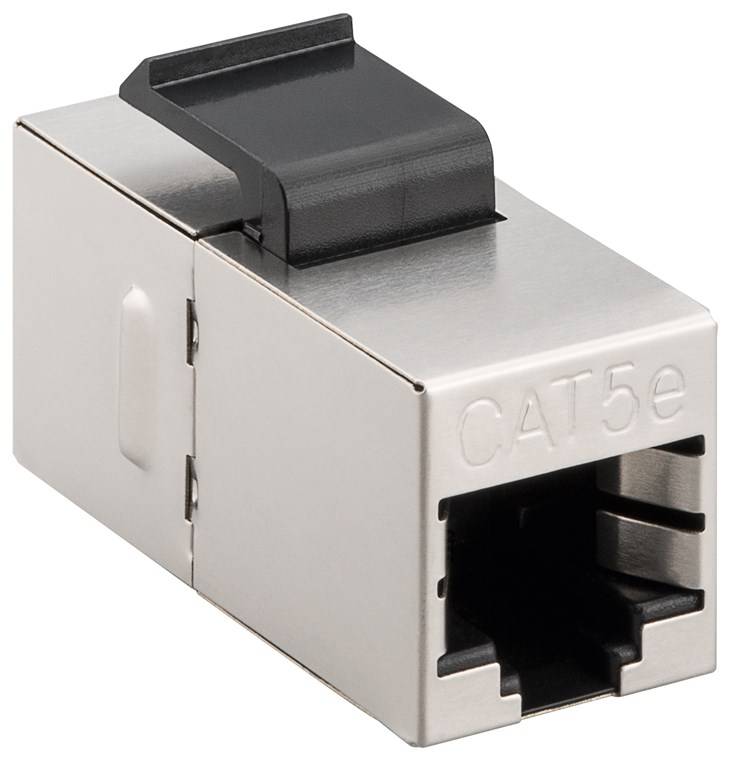 50x Goobay 51444 Keystone-Modul RJ45-Kupplung CAT 5e, STP - 15,95 mm breit, 2x RJ45-Buchse (8P8C)