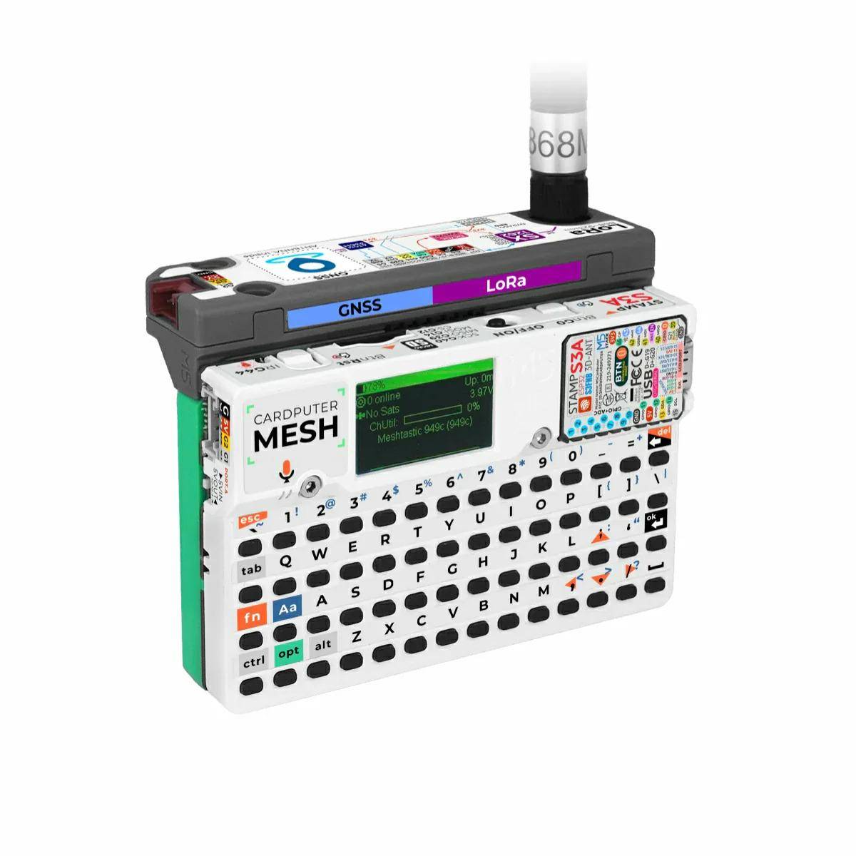 M5Stack Cardputer, ESP32-S3, programmierbarer Taschencomputer mit Tastatur & Display - Auswahl: Cardputer Mesh Kit