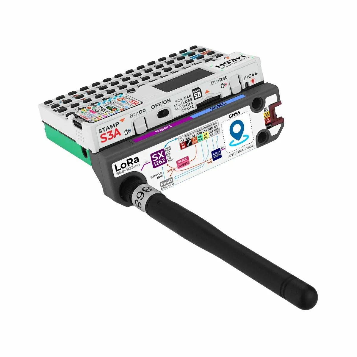 M5Stack Cardputer, ESP32-S3, programmierbarer Taschencomputer mit Tastatur & Display - Auswahl: Cardputer Mesh Kit