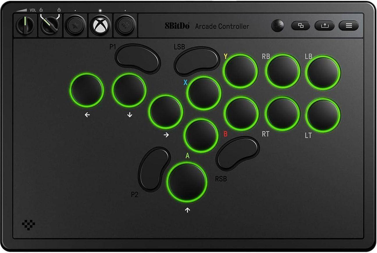 8BitDo All-Button Arcade Controller für Xbox Series X/S, Xbox One, PC, 2.4G Wireless