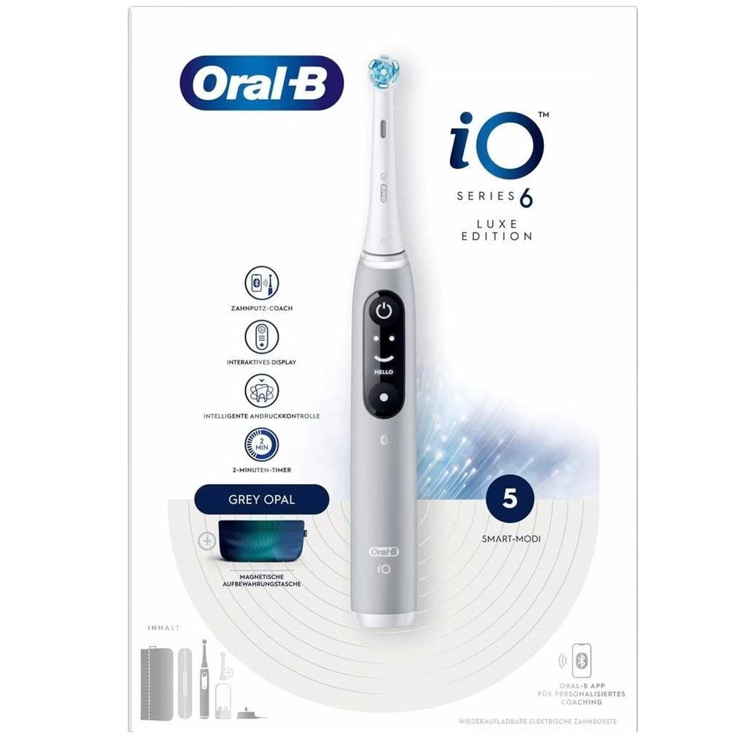 Oral-B iO Series 6 Luxe Edition elektrische Zahnbürste grey opal