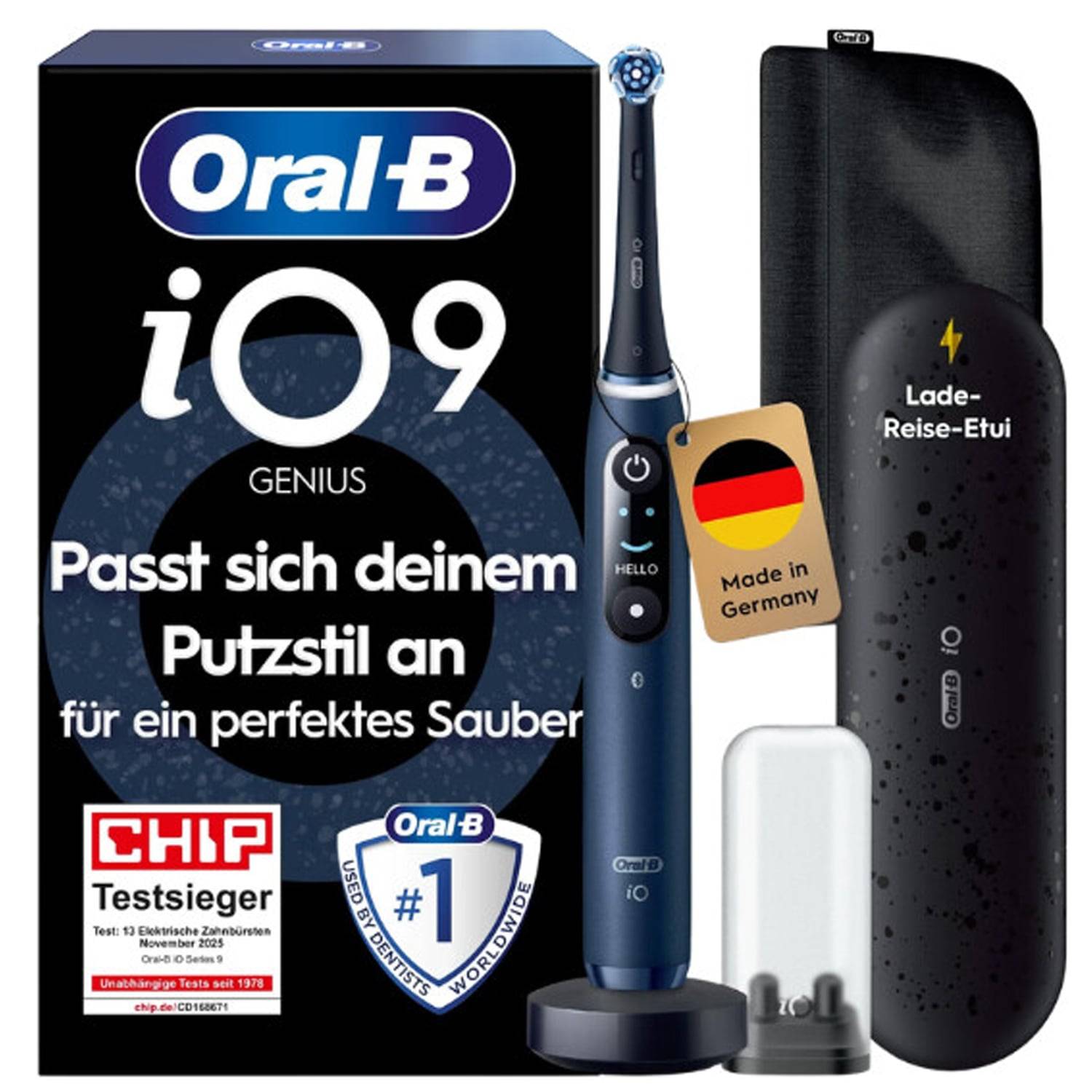Oral-B iO Series 9 Luxe Edition elektrische Zahnbürste sapphire blue