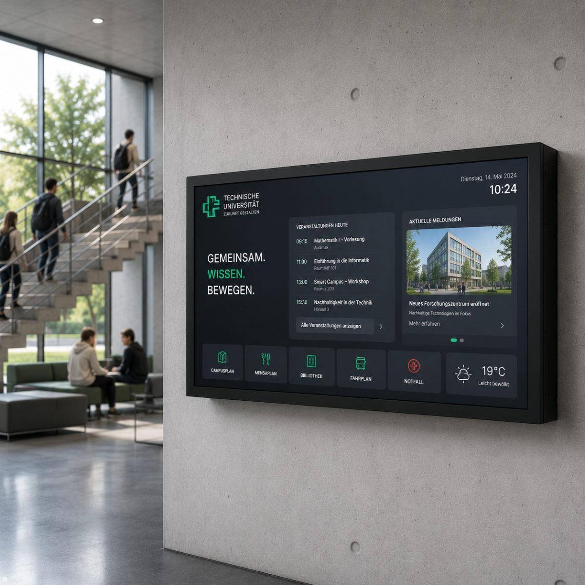 MonLines Schutzgehäuse für 86 Zoll Monitore mit ESG-Schutzglas