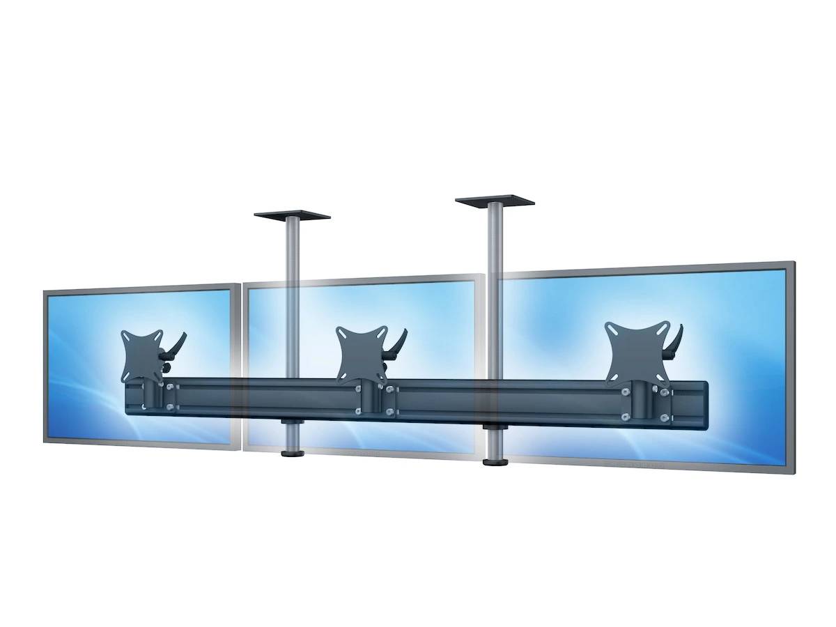 Flat-System Monitorhalter Decke für 3 Monitore 3er - 25''-32"