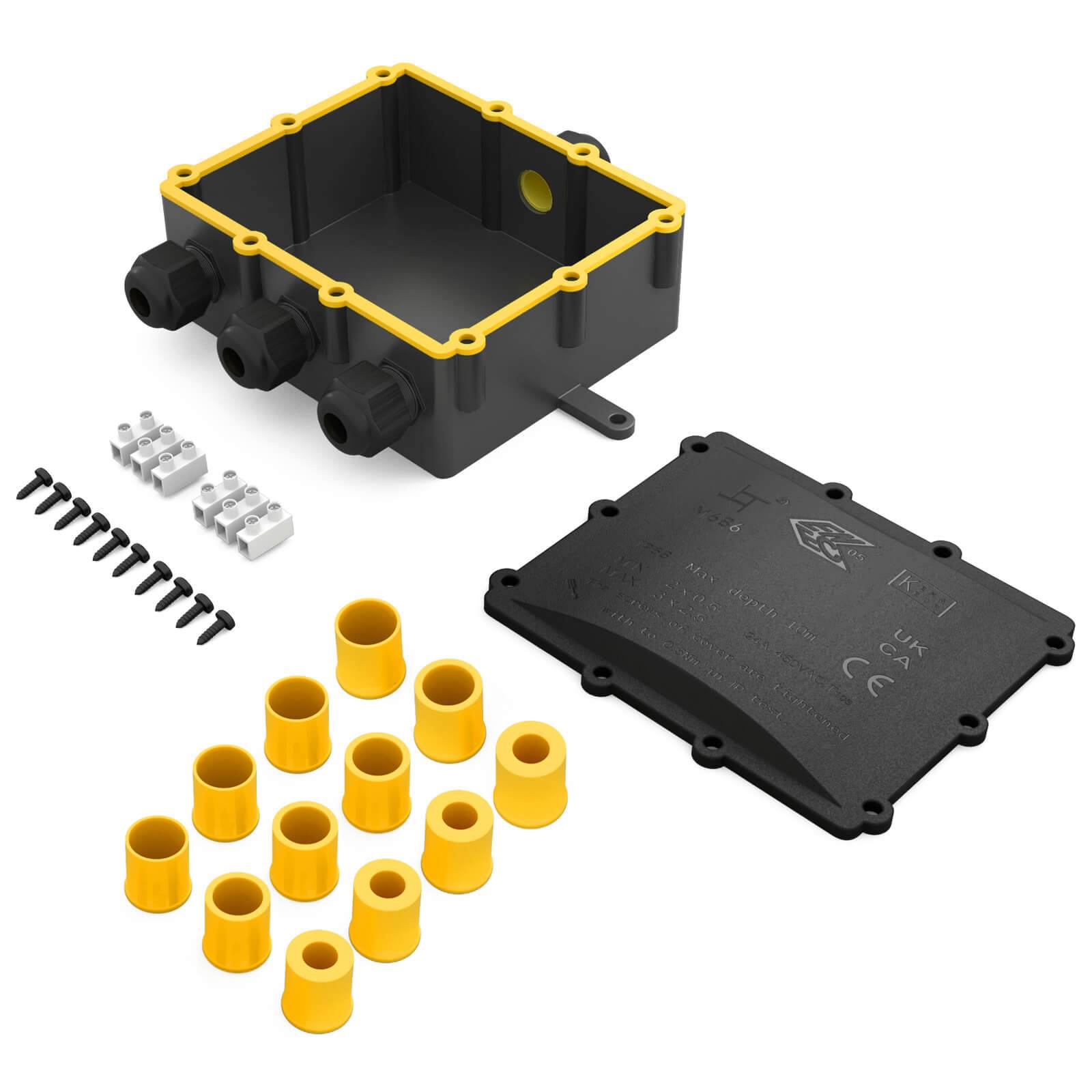 hb-digital Abzweigdose wasserdicht IP68 4 Wege Installationsdose