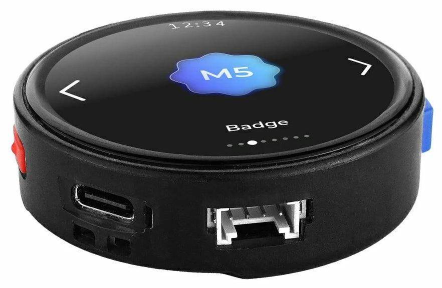 M5Stack StopWatch Dev Kit ESP32-S3R8, 1,75 Zoll AMOLED 466x466 Touch, 16MB Flash, 8MB PSRAM, 450mAh