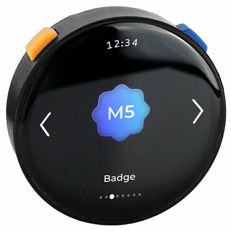 M5Stack StopWatch Dev Kit ESP32-S3R8, 1,75 Zoll AMOLED 466x466 Touch, 16MB Flash, 8MB PSRAM, 450mAh