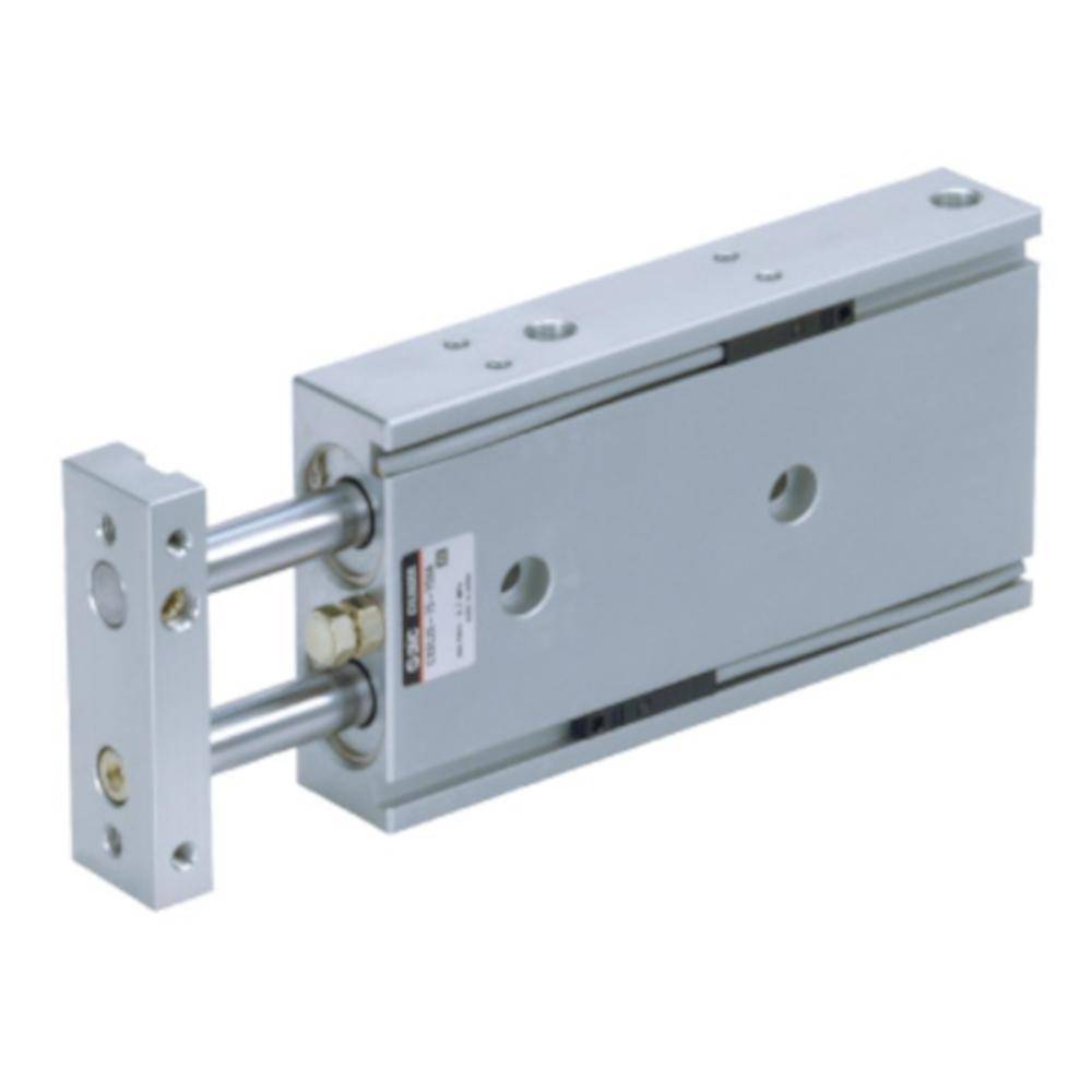 SMC Doppelkolbenzylinder CXSM6-10 - doppeltwirkend - Gleitführung - elastische Dämpfung - PN 7 bar - Kolben-Ø 6 mm - Hub 10 mm