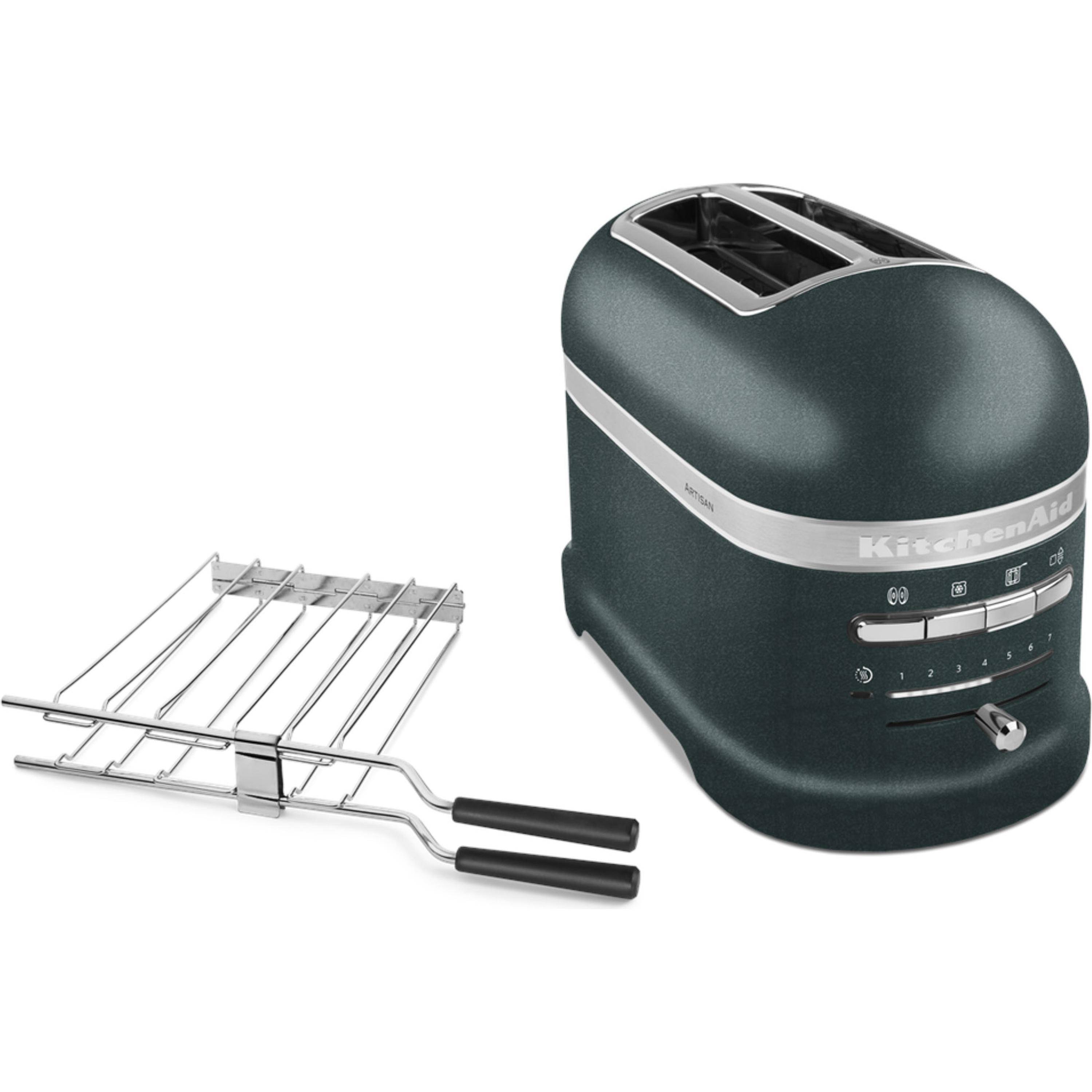 KitchenAid 5KMT2204EPP, 2 Scheibe(n), Kies, Edelstahl, Metall, PEBBLED PALM, Tasten, Niveau, 1250 W
