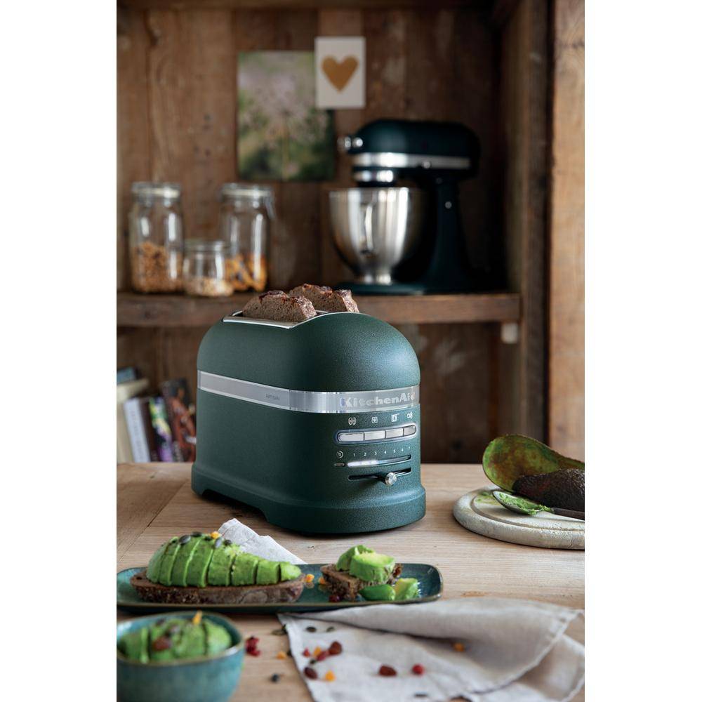 KitchenAid 5KMT2204EPP, 2 Scheibe(n), Kies, Edelstahl, Metall, PEBBLED PALM, Tasten, Niveau, 1250 W