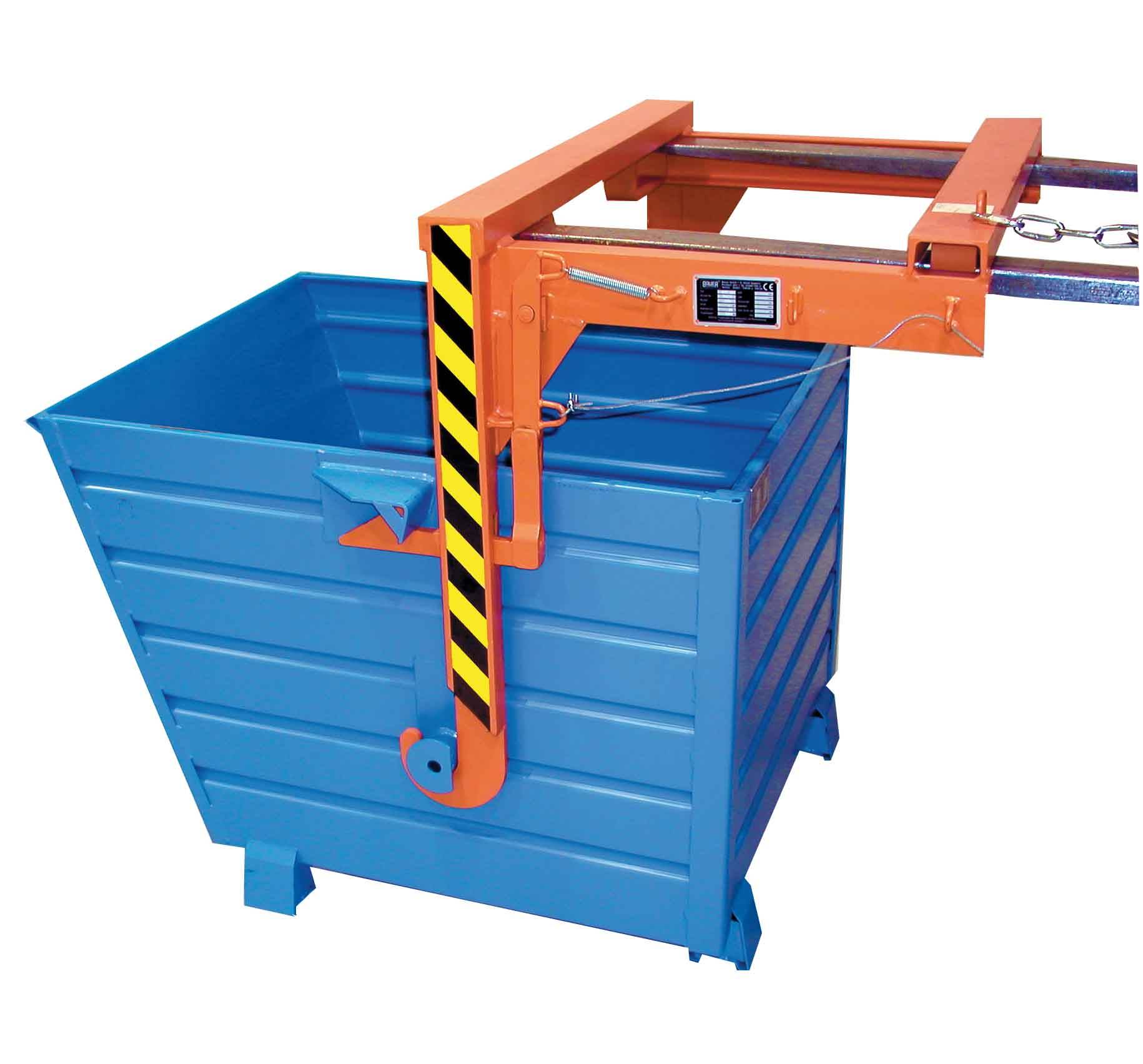 Kippbehälter Stapelkipper Typ BSK 70, Inhalt 0,70m³, 1200x800x900mm,Tragl. 1500kg, Rot