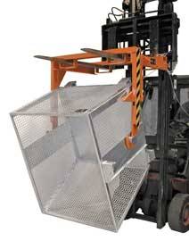 Klappbodenbehälter Gitterbehälter Typ BSK-G 90 ,0,90m³, 1200x1000x900mm,Tragl. 500kg, Orange