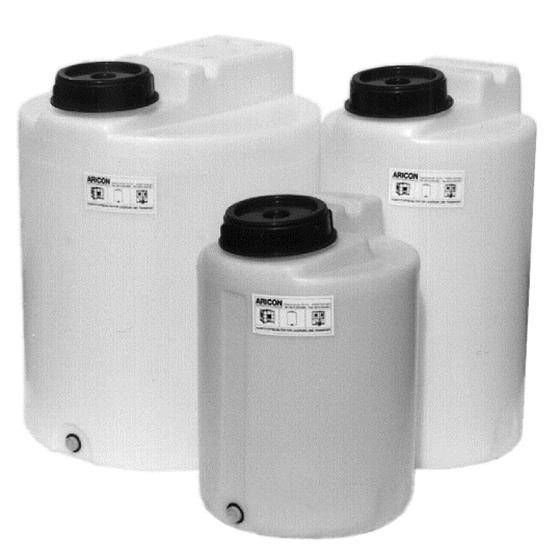 Zylindrischer Behälter Standard-Dosierbehälter FD-G, Aricon, 200 Liter, 640mm Ø, 840mm Höhe, Natur