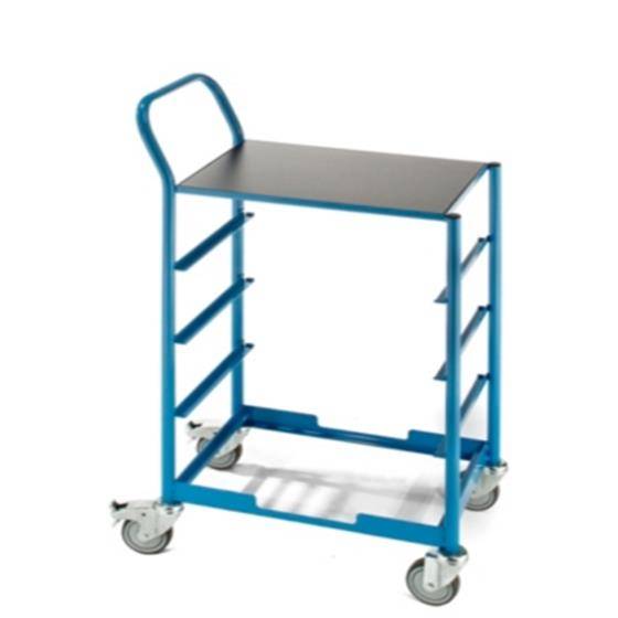 Industrie-Servicewagen,690x435x1135mm, Tragf. 200kg, Blau