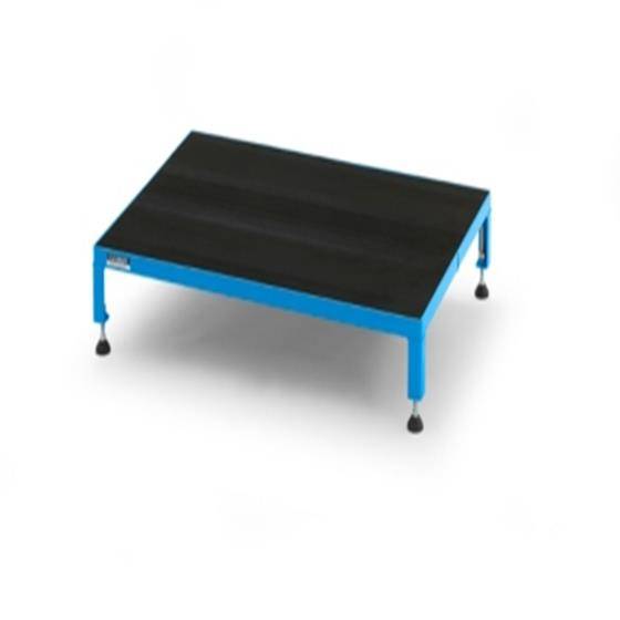 Arbeitsplattform mit Riefengummi, höhenverstellbar 165-230mm, L910xB610mm, blau