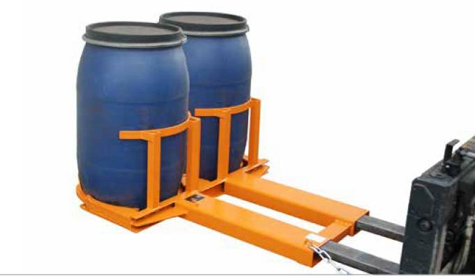 Fassheber Typ FH-II 220,1380x1160x485mm,Tragkraft 720kg,2 Stck 220 l-Fässer Transport,Feuerverzinkt