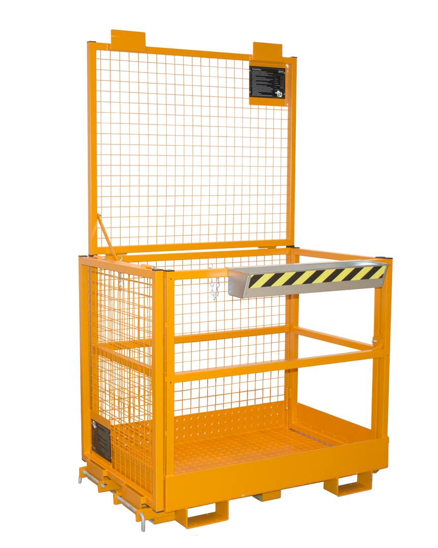 Arbeitsbühne Typ MB-II für Gabelstabler, 1040x1300x2155mm,Tragfähigk: 300kg, verzinkt