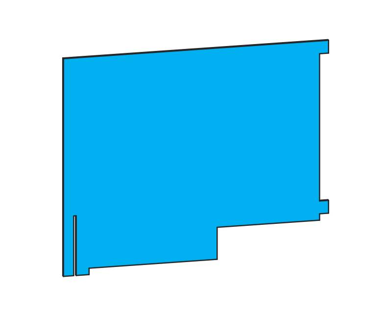 Unterteilungsplatte vertikal Höhe 170mm für Ablagesystem Sortierregal