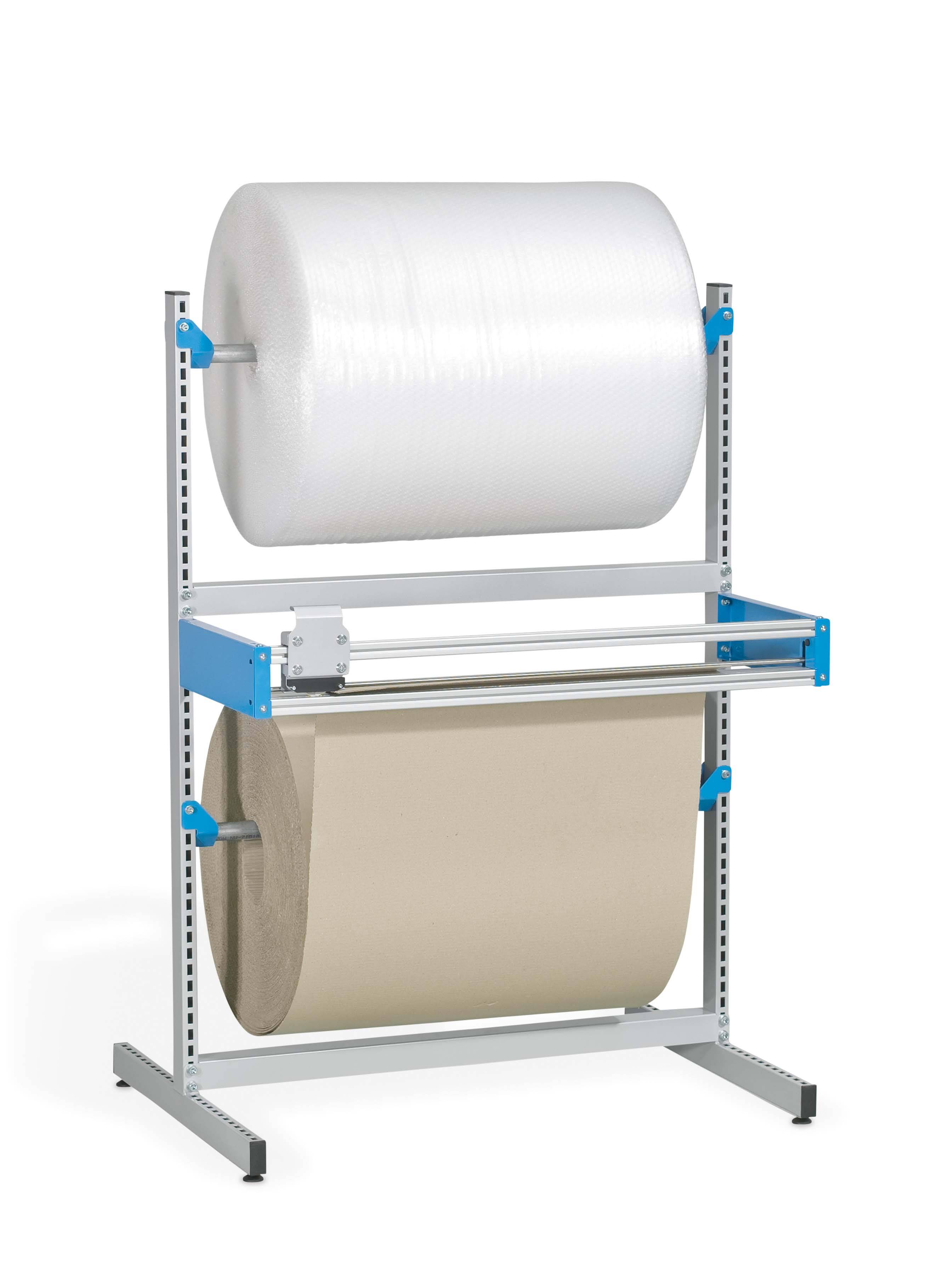 Doppel-Schneidgerät, staionär, 1 Schneidrahmen, max. Rollenbreite 1000mm, Rollendurchmesser max. 750mm, bis 150kg, 1410x800x1540mm