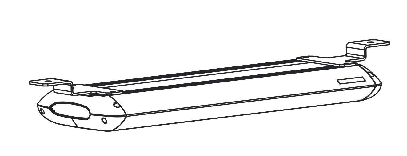 Arbeitsplatzleuchte Typ W2/3, Systemleuchte mit Alugehäuse, 34W LED, Länge 658mm, Farbe 4000 Kelvin