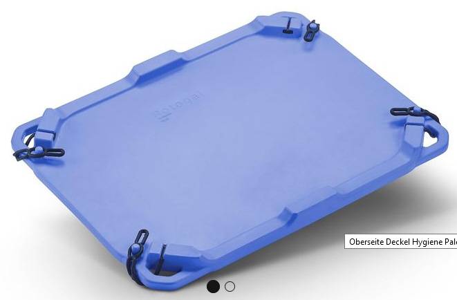 Stülpdeckel 1200 x 1000mm für Hygiene Palettenbox BI-400/600/660/700/800, Farbe MAZ01