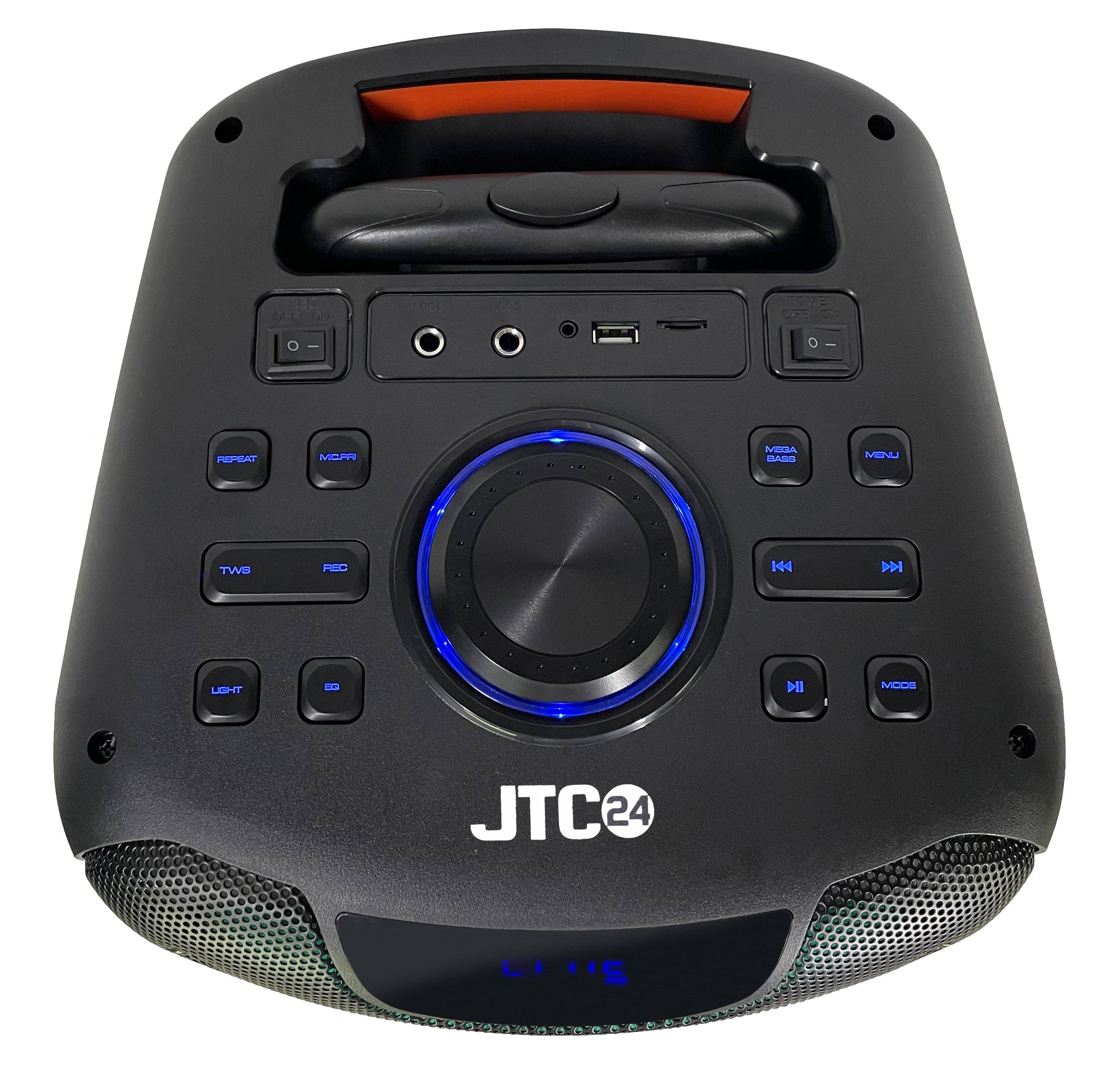 JTC-24 Mobile Party Power Box PB-829C, 40 Watt RMS Power mit LED Lichtanzeige, Trolleyfunktion