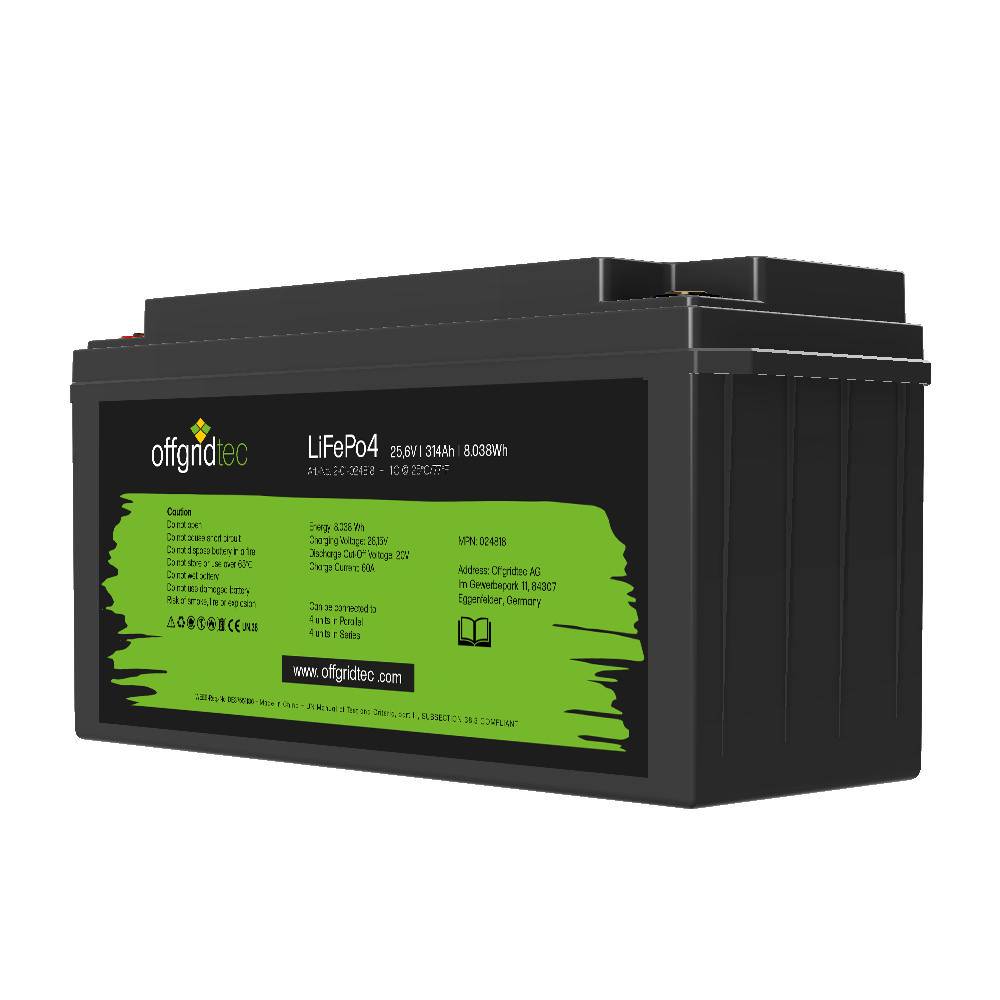 Offgridtec LifePo4 Akku 25,6/300 25,6V 314Ah BMS integriert 8038Wh