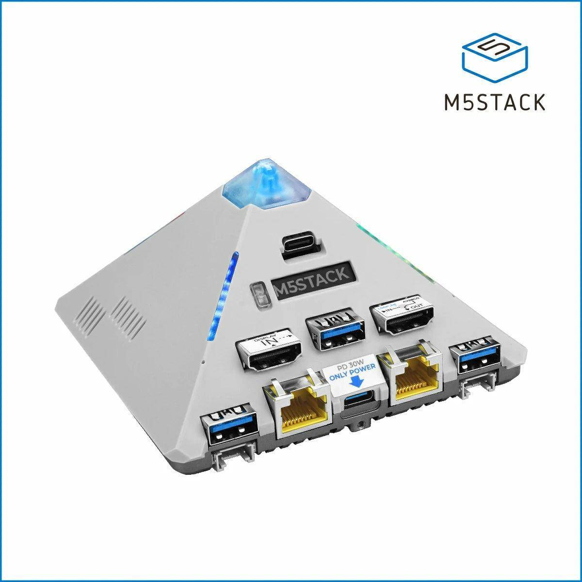 M5Stack AI Pyramid-Pro AX8850, 8GB LPDDR4x, 32GB eMMC, 24 TOPS NPU, H.264 H.265, Dual-HDMI 2.0, 27W