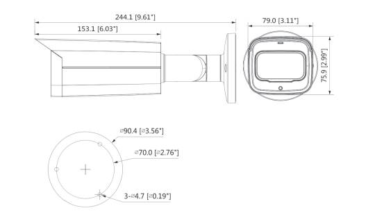 Dahua - HAC-HFW2501TUP-Z-A-DP-S2 - HDCVI - Bullet - AC/DC