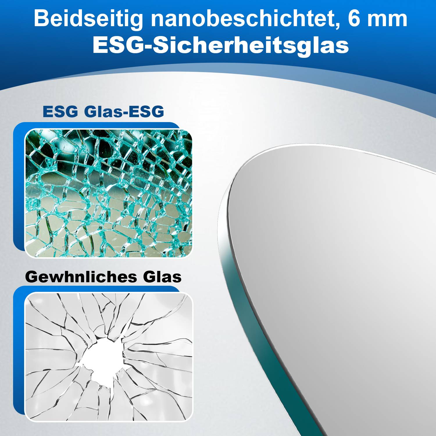 100x140cm Duschwand für Badewanne Badewannenaufsatz, 2-teilig faltbar, 6 mm ESG-Glas, 180° schwenkbar, Nano-Beschichtung, weißes Streifendekor