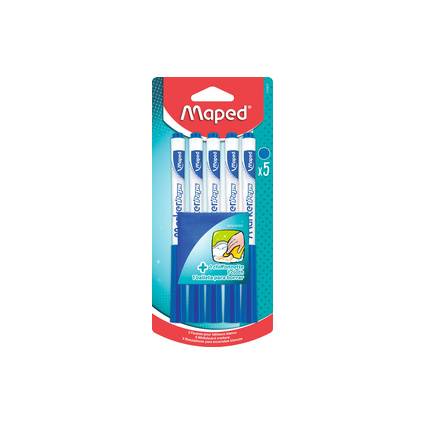 Maped Whiteboard-Marker Marker'Peps, 5er Blister, blau