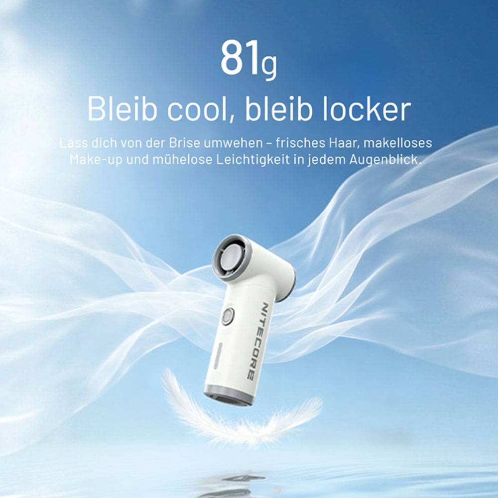 Nitecore NEF NANO Mini-Handventilator - Weiß