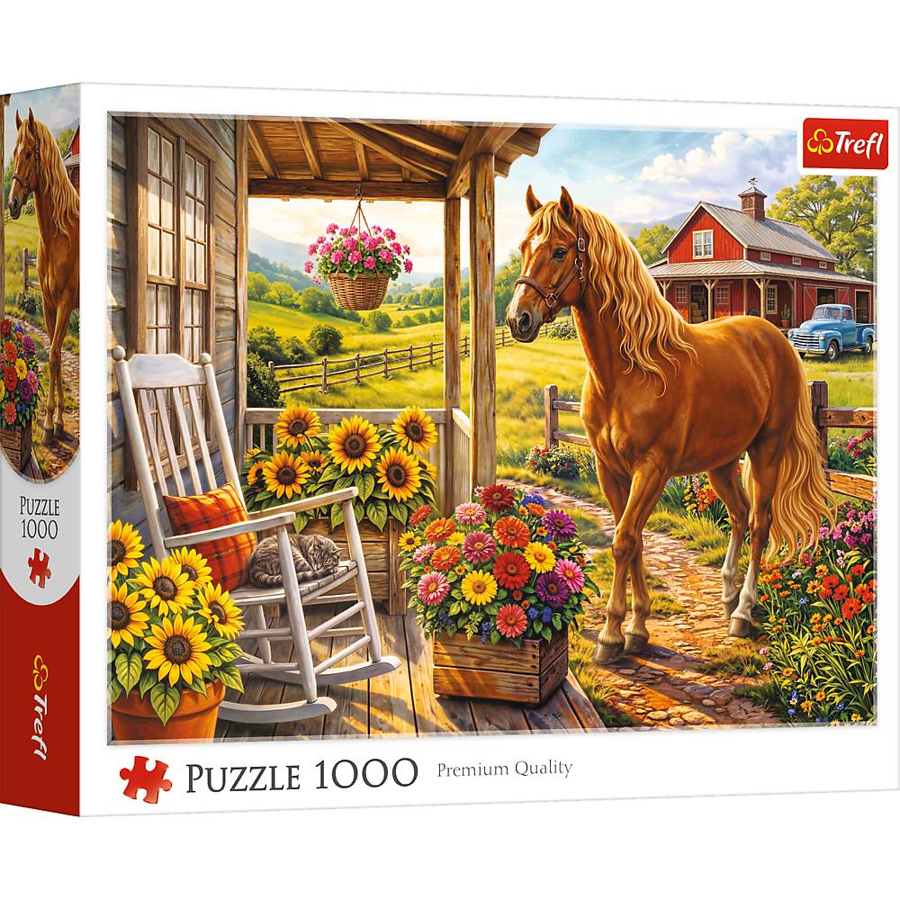 Trefl, Pferd auf der Farm - 1000 Teile Puzzle
