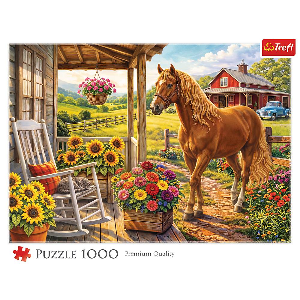 Trefl, Pferd auf der Farm - 1000 Teile Puzzle