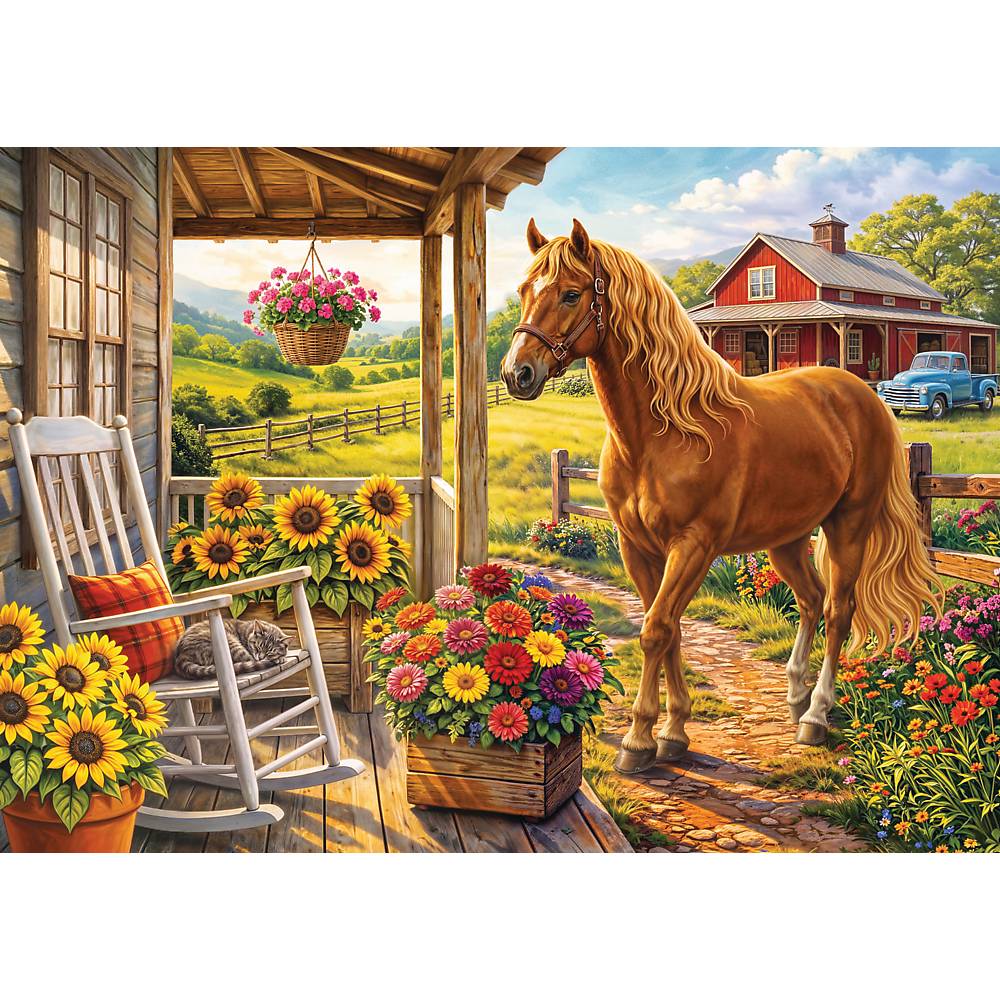 Trefl, Pferd auf der Farm - 1000 Teile Puzzle