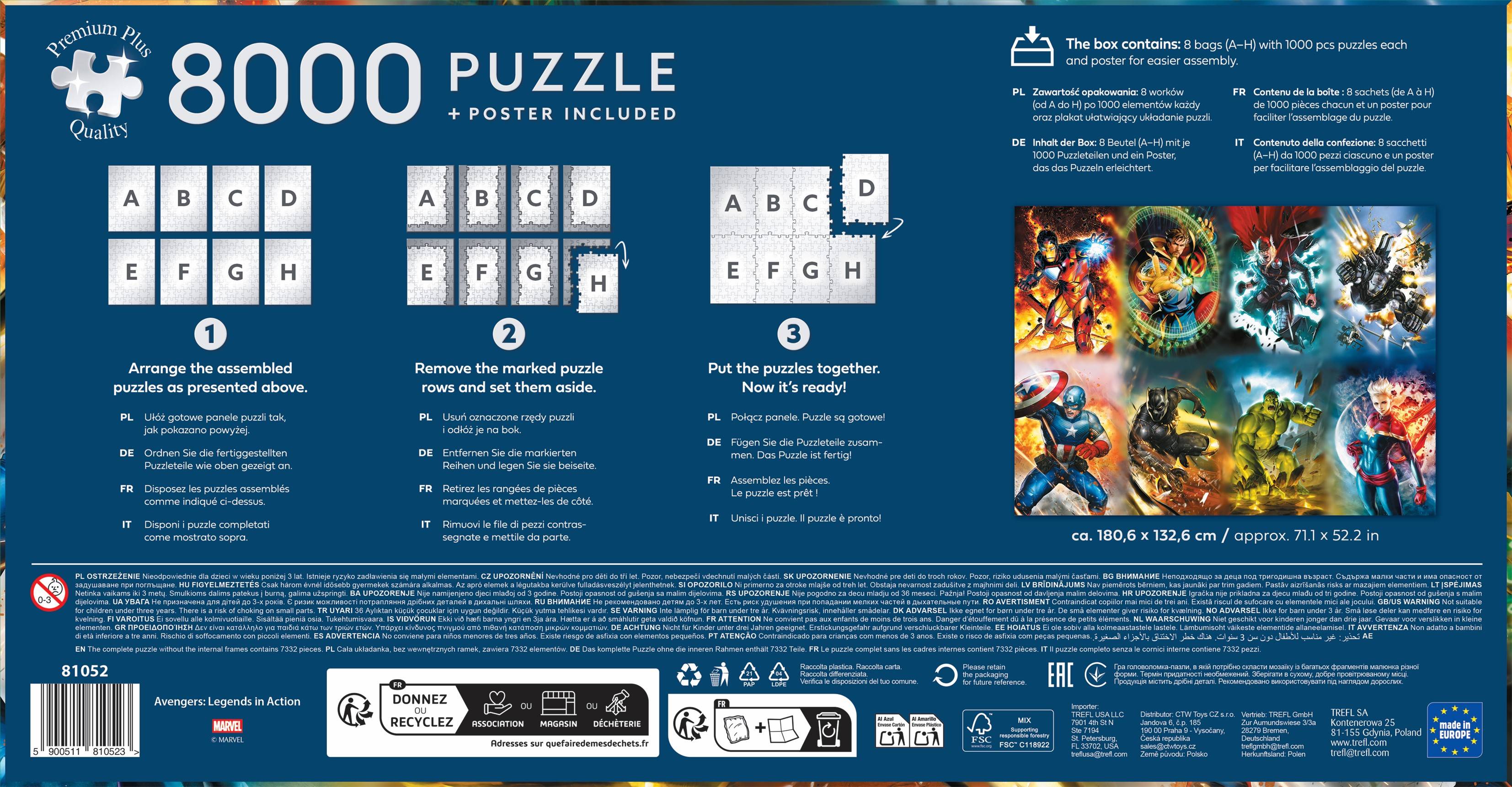 Trefl, Avengers, 8000 Teile Puzzle