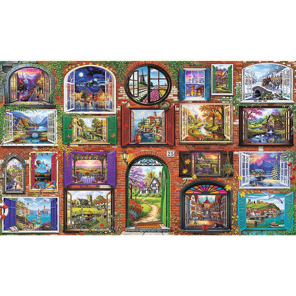Trefl, Fenster der Jahreszeiten, 10000 Teile Puzzles