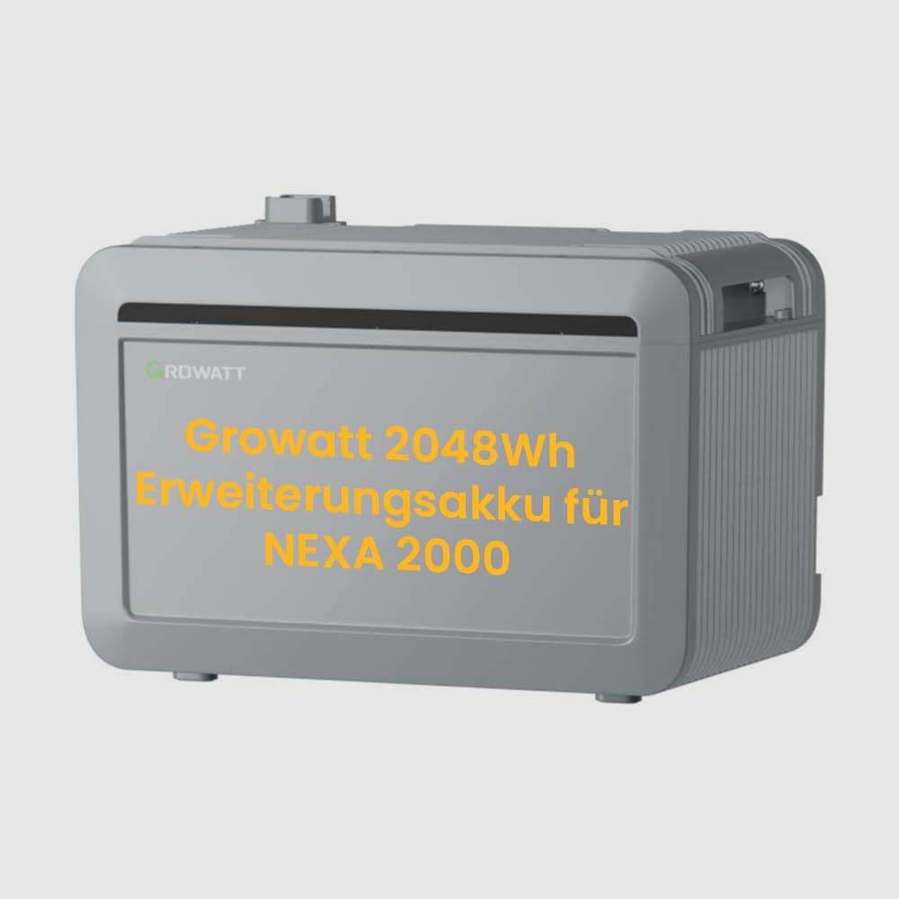Growatt NEXA 2000 Erweiterungsbatterie 2048Wh LiFePO4 Balkonkraftwerk Speicher Modul